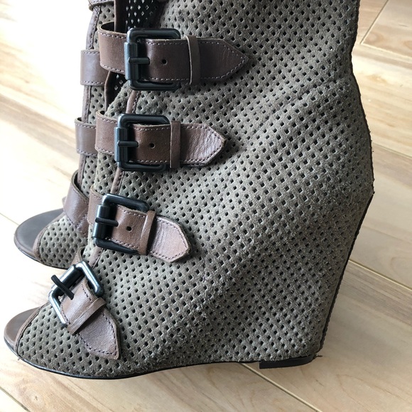 ASH open toed suede heels - Picture 2 of 7